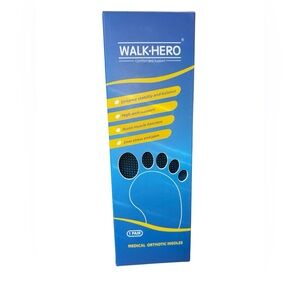 Walk Hero Blue Orthotic Insoles 1 Pair